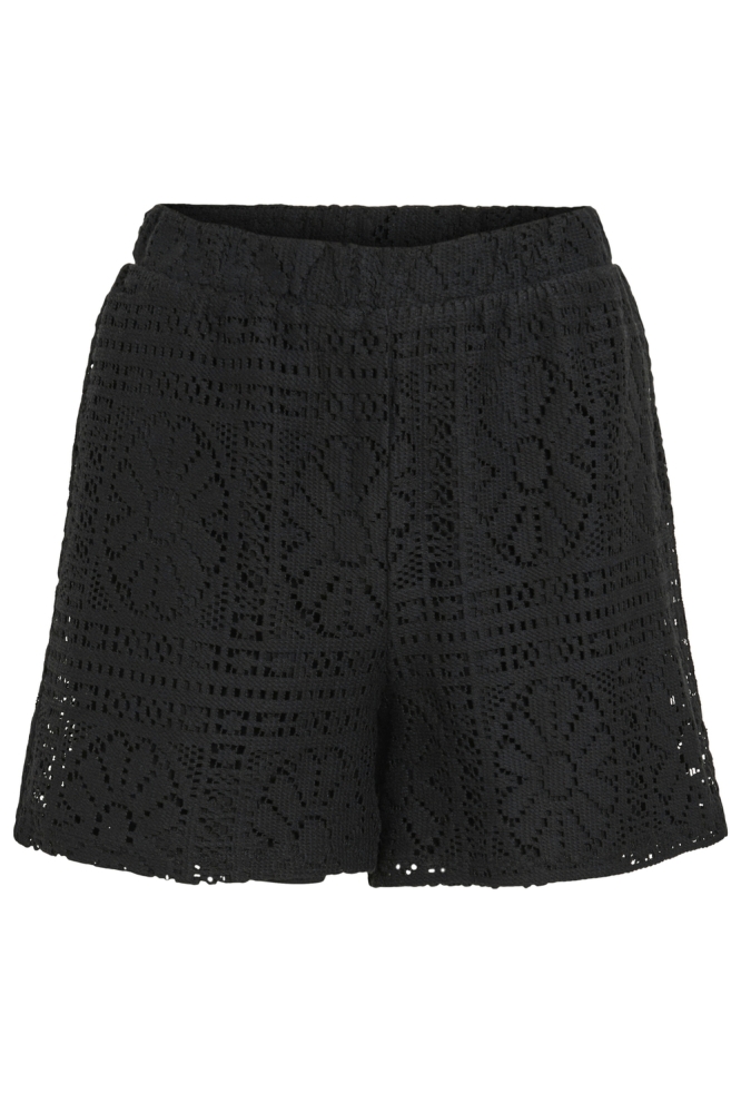 VIMERINDA CROCHET HW SHORTS 14105213 BLACK BEAUTY